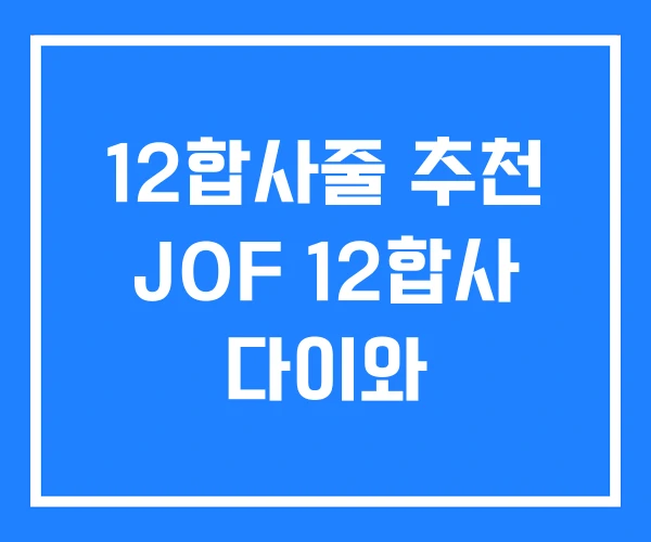 12합사줄 추천 JOF 12합사 다이와 12합사줄 추천 JOF 12합사 다이와