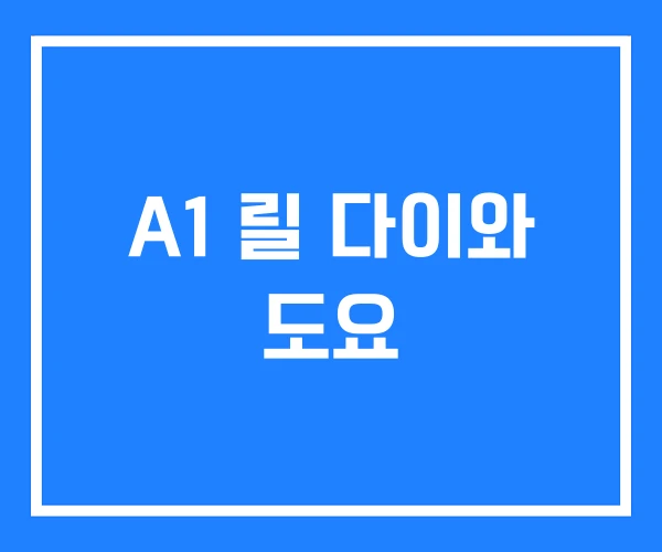 A1 릴 다이와 도요