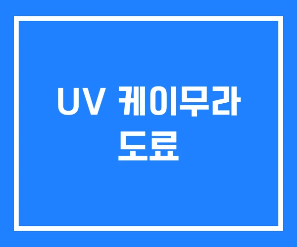 UV 케이무라 도료