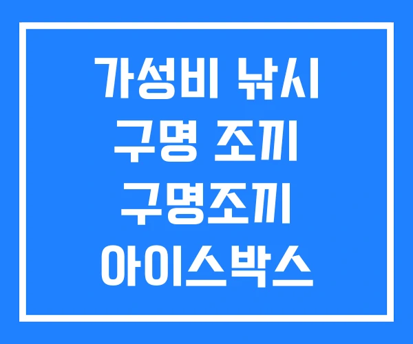 가성비 낚시 구명 조끼 구명조끼 아이스박스