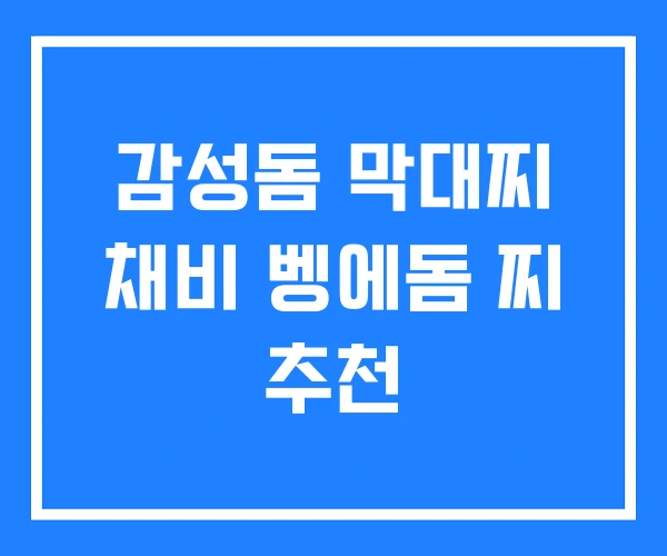 감성돔 막대찌 채비 벵에돔 찌 추천
