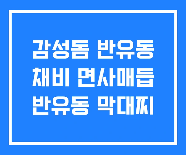 감성돔 반유동 채비 면사매듭 반유동 막대찌 감성돔 반유동 채비 면사매듭 반유동 막대찌