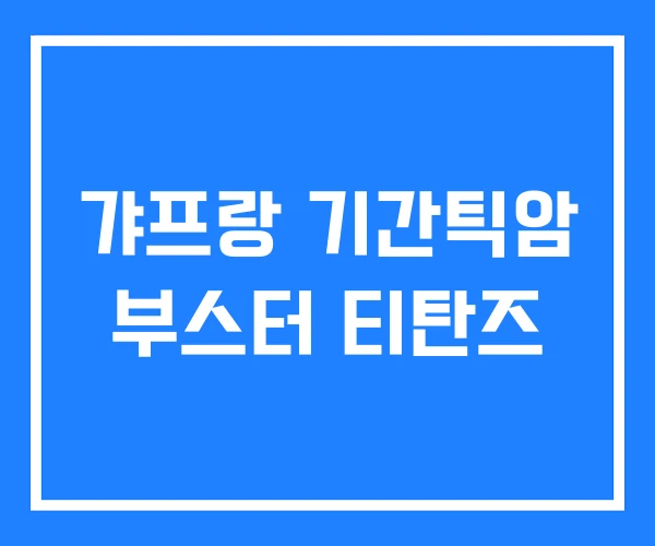 갸프랑 기간틱암 부스터 티탄즈 갸프랑 기간틱암 부스터 티탄즈