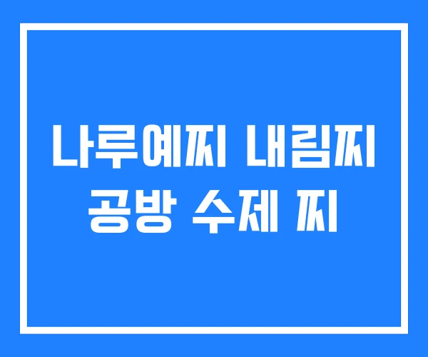 나루예찌 내림찌 공방 수제 찌 나루예찌 내림찌 공방 수제 찌