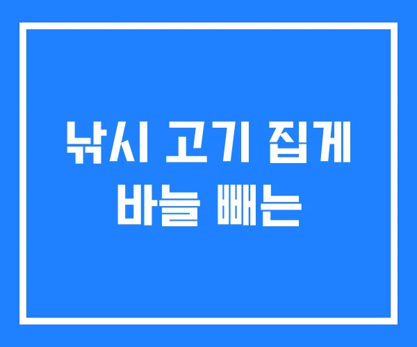 낚시 고기 집게 바늘 빼는 낚시 고기 집게 바늘 빼는