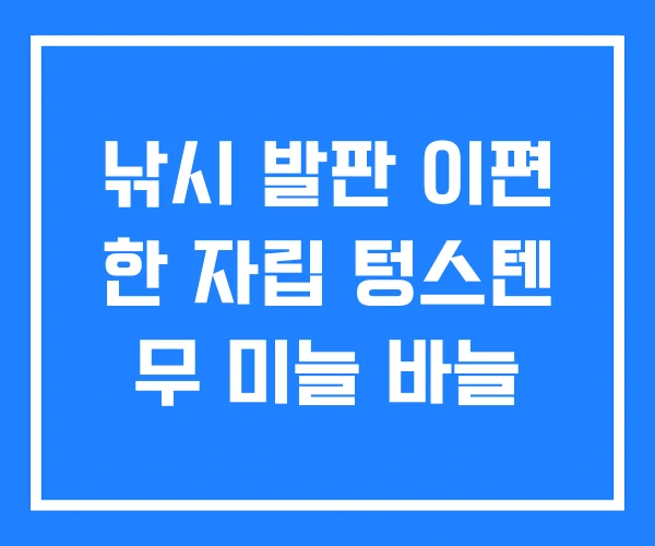 낚시 발판 이편 한 자립 텅스텐 무 미늘 바늘