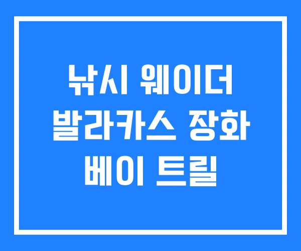 낚시 웨이더 발라카스 장화 베이 트릴
