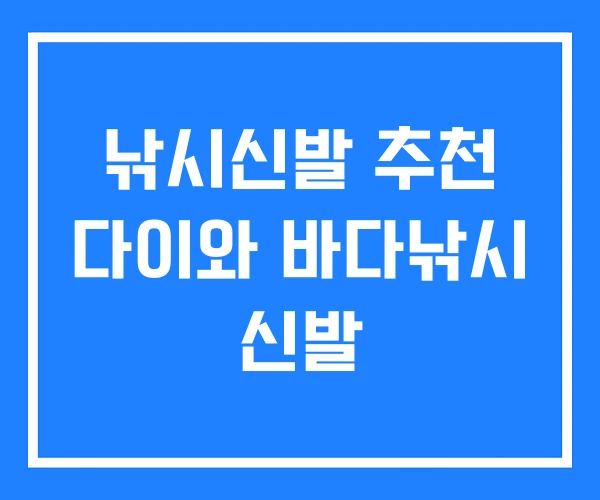 낚시신발 추천 다이와 바다낚시 신발