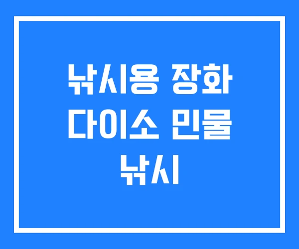 낚시용 장화 다이소 민물 낚시