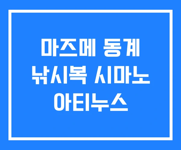 마즈메 동계 낚시복 시마노 아티누스