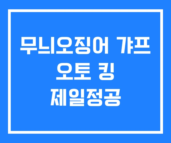 무늬오징어 갸프 오토 킹 제일정공
