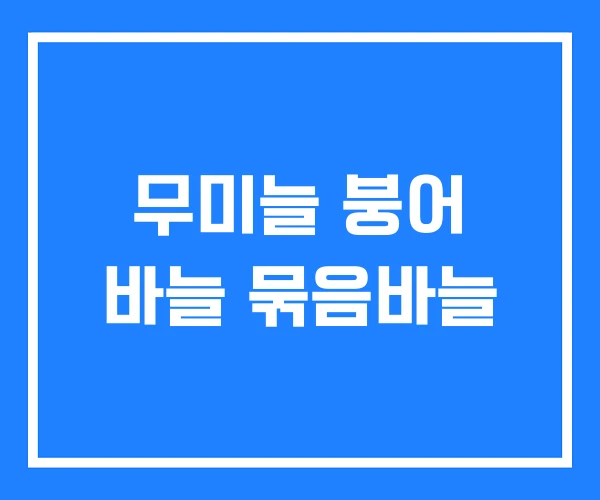 무미늘 붕어 바늘 묶음바늘