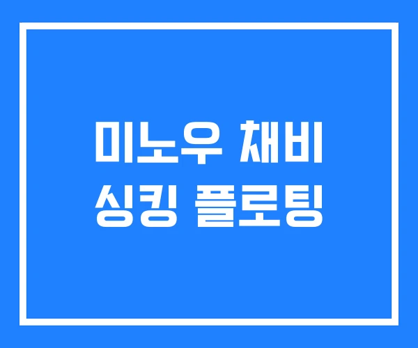 미노우 채비 싱킹 플로팅 미노우 채비 싱킹 플로팅