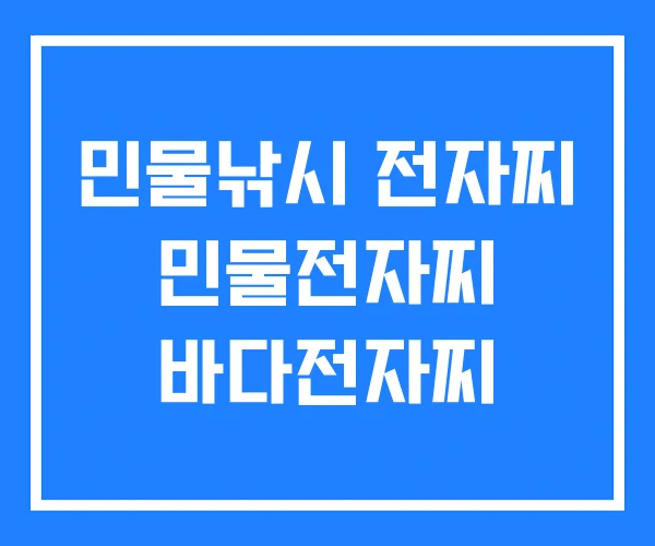 민물낚시 전자찌 민물전자찌 바다전자찌