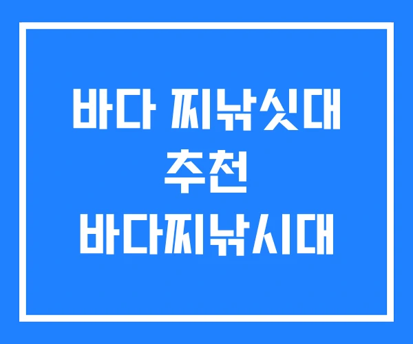 바다 찌낚싯대 추천 바다찌낚시대