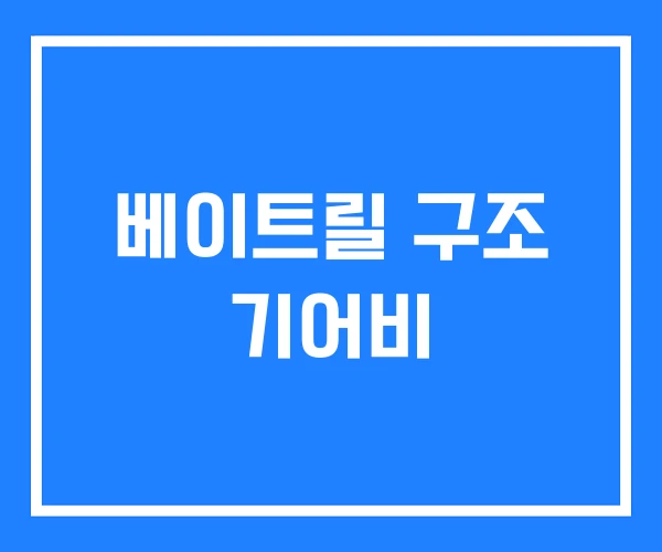 베이트릴 구조 기어비 베이트릴 구조 기어비