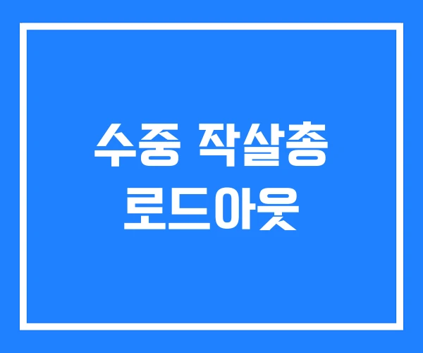수중 작살총 로드아웃