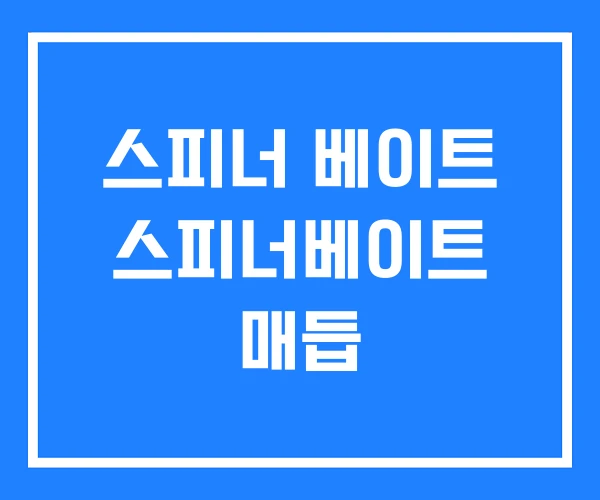 스피너 베이트 스피너베이트 매듭