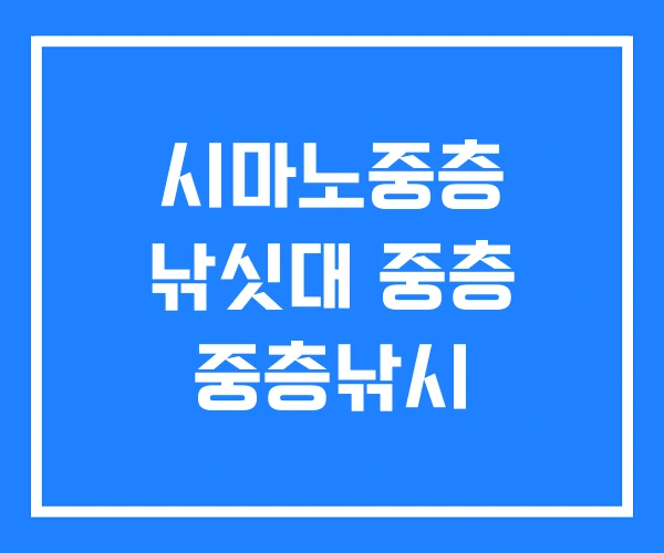 시마노중층 낚싯대 중층 중층낚시