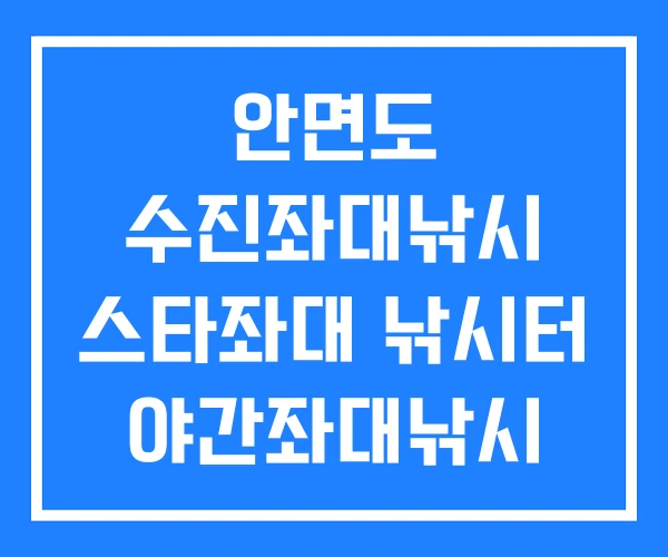 안면도 수진좌대낚시 스타좌대 낚시터 야간좌대낚시