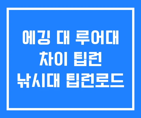에깅 대 루어대 차이 팁런 낚시대 팁런로드 에깅 대 루어대 차이 팁런 낚시대 팁런로드