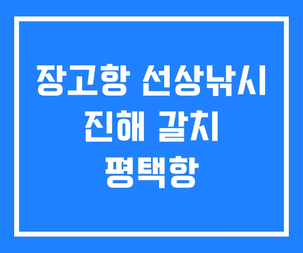 장고항 선상낚시 진해 갈치 평택항 장고항 선상낚시 진해 갈치 평택항