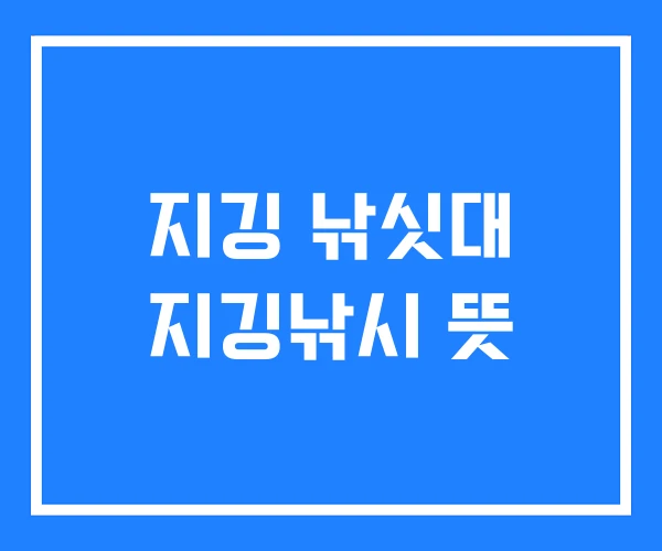 지깅 낚싯대 지깅낚시 뜻