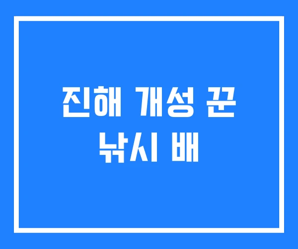진해 개성 꾼 낚시 배 진해 개성 꾼 낚시 배