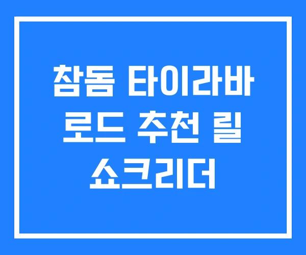 참돔 타이라바 로드 추천 릴 쇼크리더