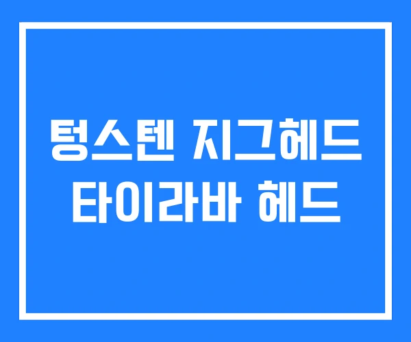 텅스텐 지그헤드 타이라바 헤드 텅스텐 지그헤드 타이라바 헤드