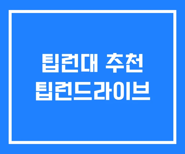 팁런대 추천 팁런드라이브 팁런대 추천 팁런드라이브