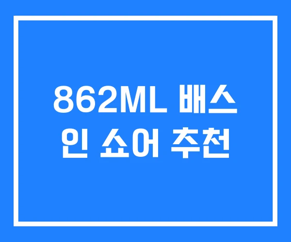 862ML 배스 인 쇼어 추천 862ML 배스 인 쇼어 추천