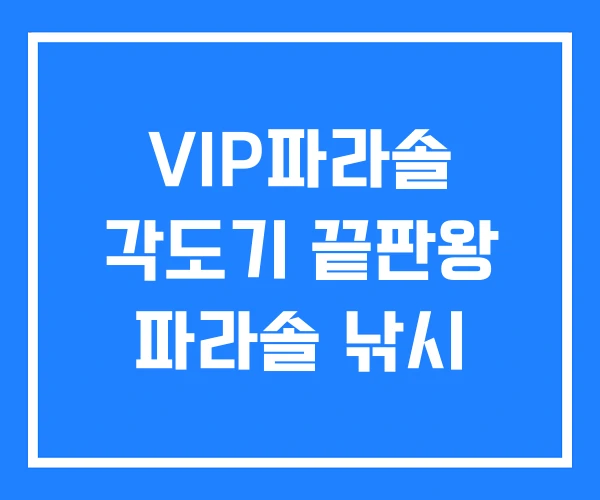 VIP파라솔 각도기 끝판왕 파라솔 낚시