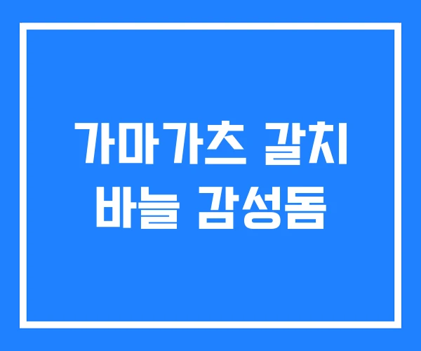 가마가츠 갈치 바늘 감성돔