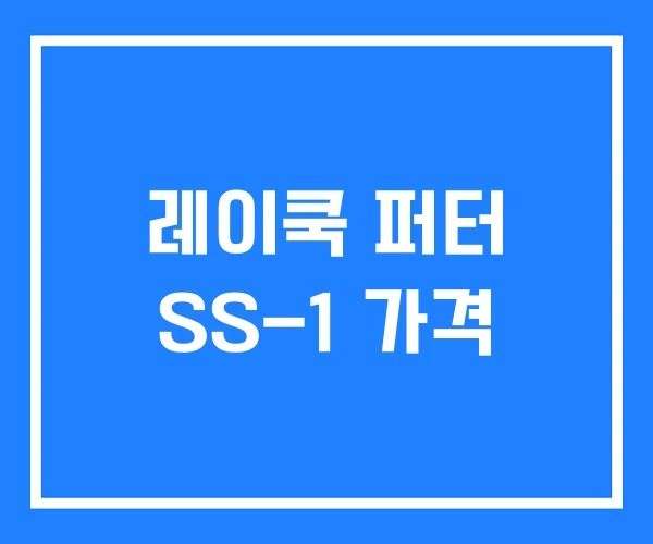 레이쿡 퍼터 SS-1 가격