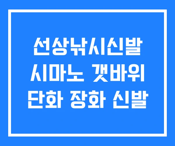선상낚시신발 시마노 갯바위 단화 장화 신발