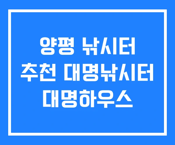 양평 낚시터 추천 대명낚시터 대명하우스