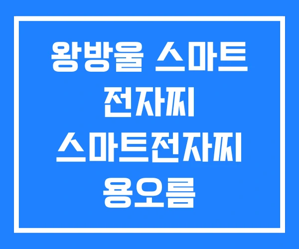 왕방울 스마트 전자찌 스마트전자찌 용오름