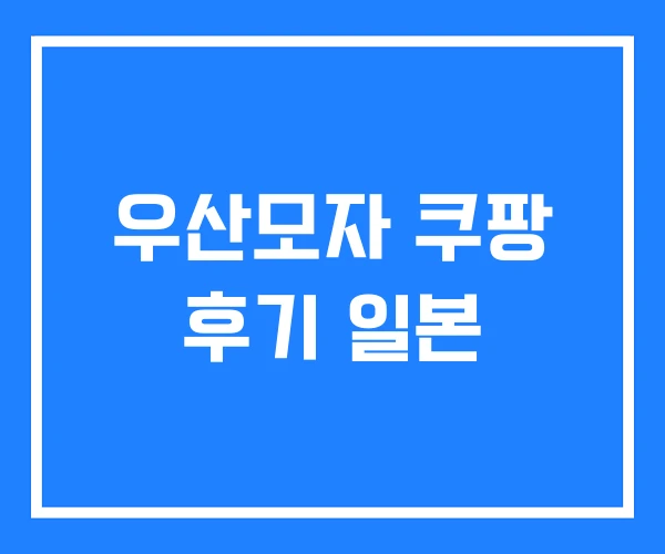 우산모자 쿠팡 후기 일본 우산모자 쿠팡 후기 일본