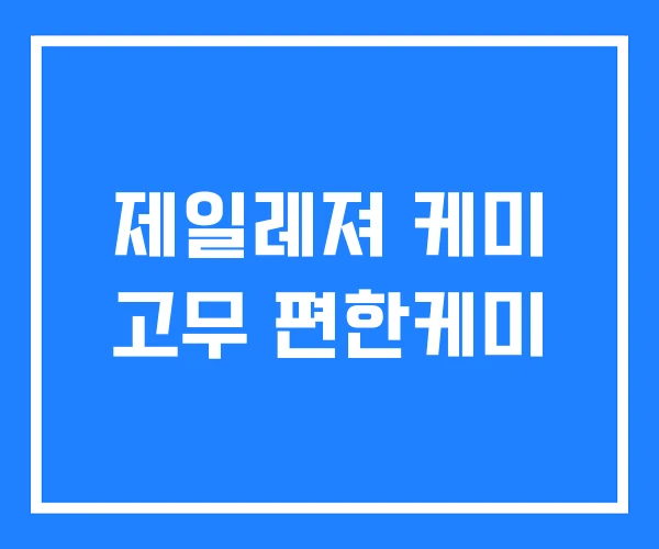 제일레져 케미 고무 편한케미 제일레져 케미 고무 편한케미