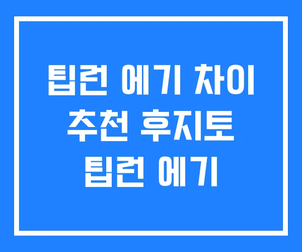 팁런 에기 차이 추천 후지토 팁런 에기